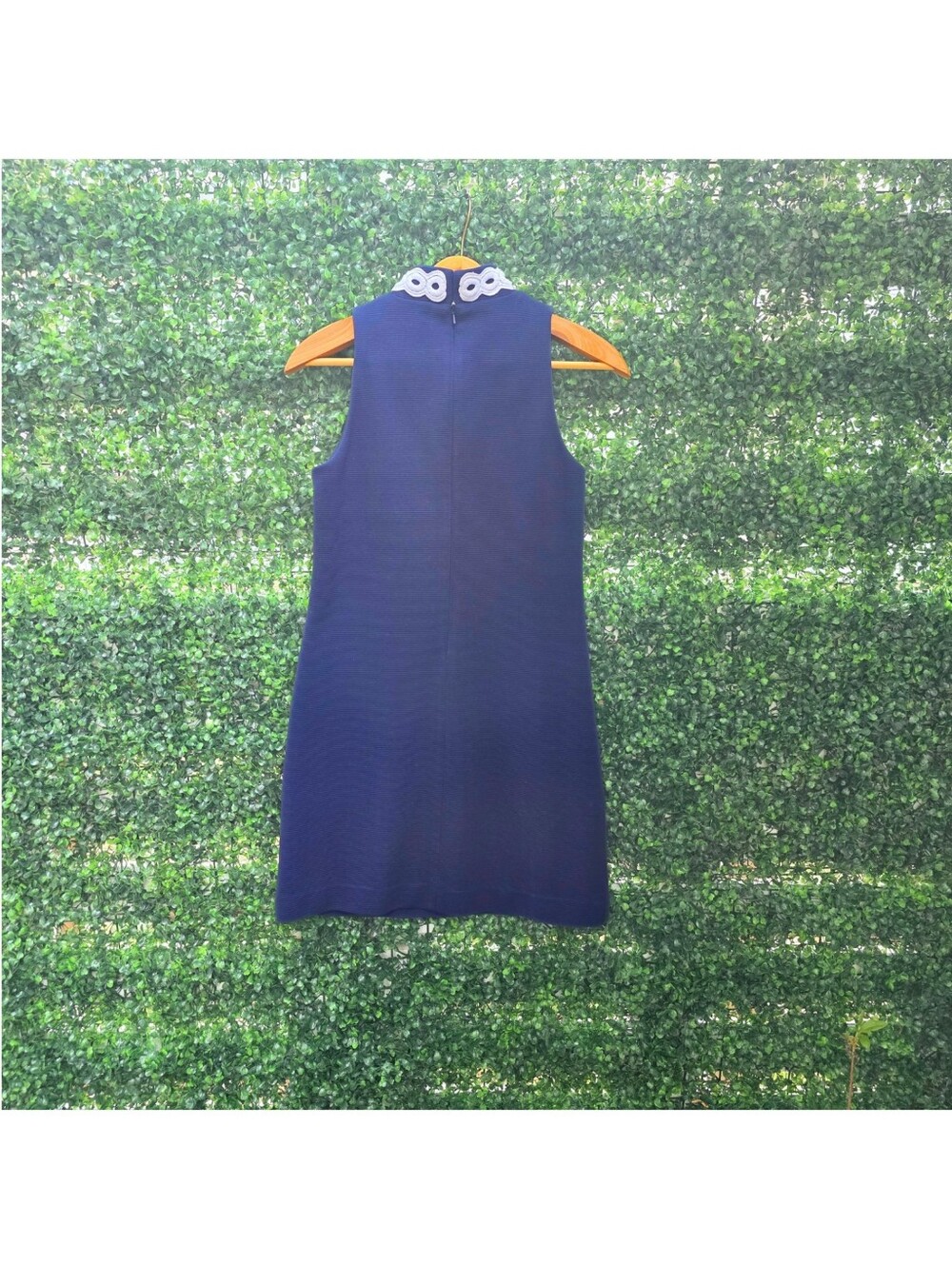 Lilly Pulitzer Callista Shift Dress Navy White Soutache Trim XS - Picture 4 of 14